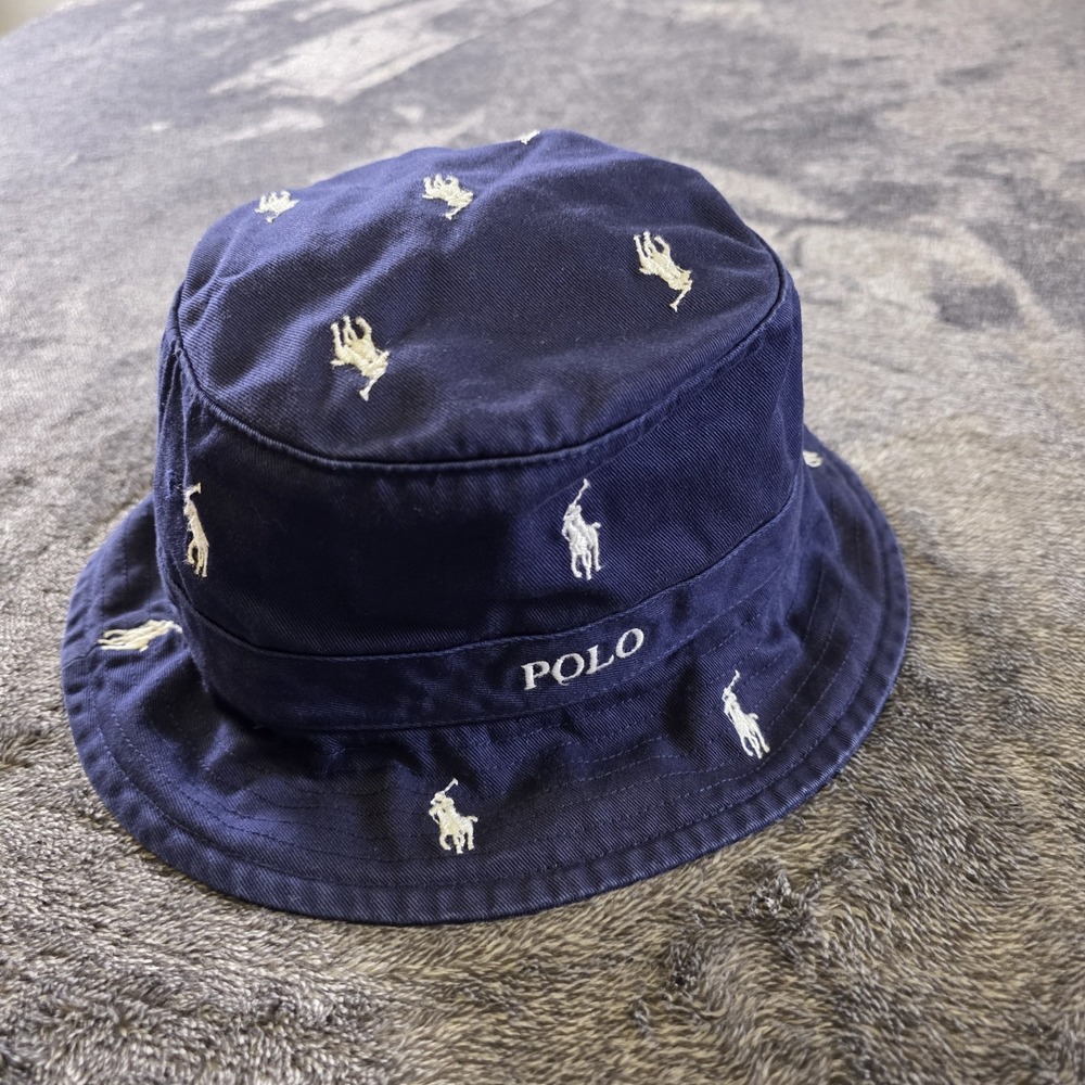 Polo Ralph Lauren Signature Pony Bucket Hat Large / XL Blue Unisex